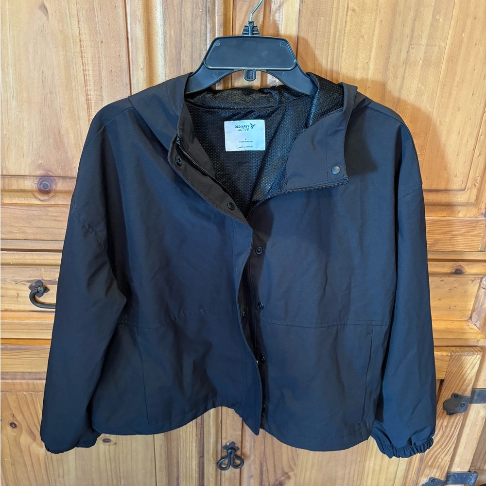 Old Navy Black Utility Jacket Classic Design